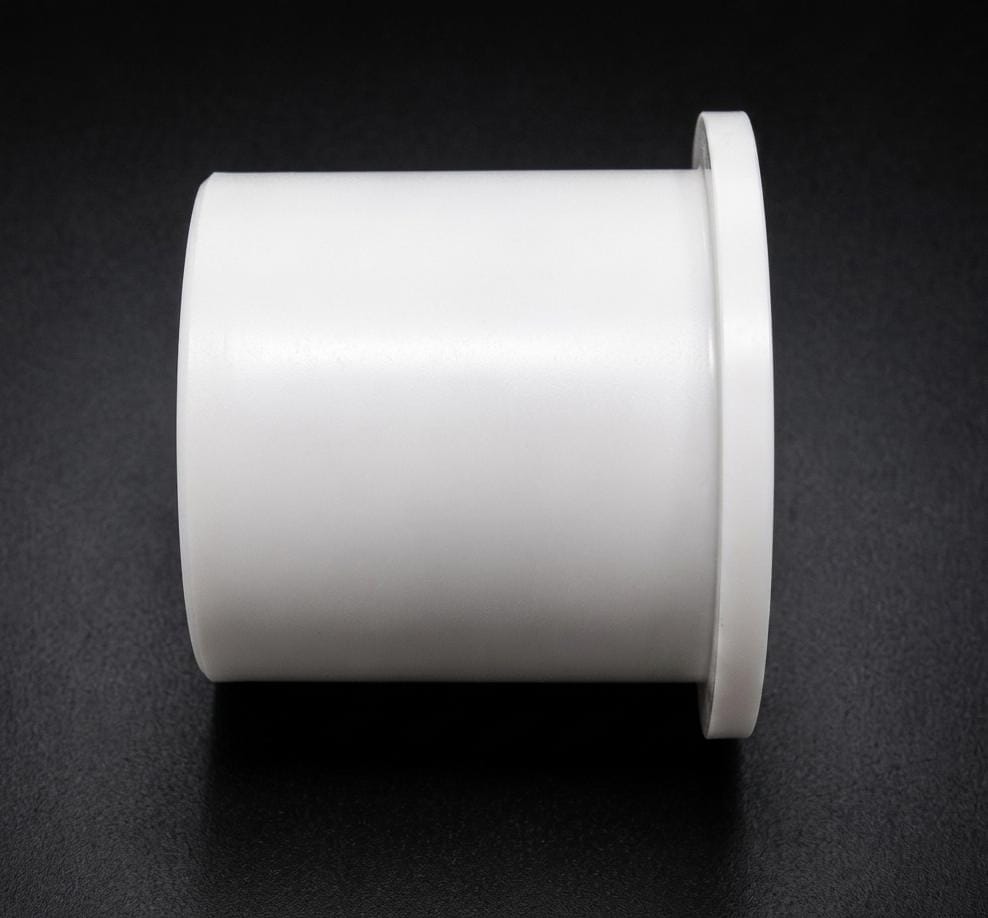 White plastic plugs supply view
