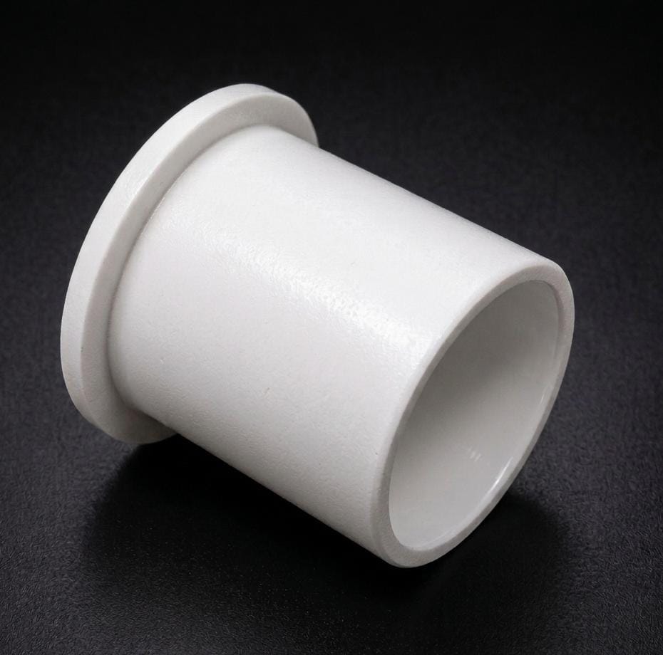 White plastic plugs close detail